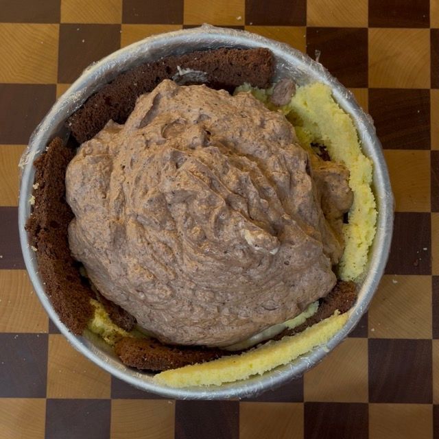 preparazione zuccotto semifreddo