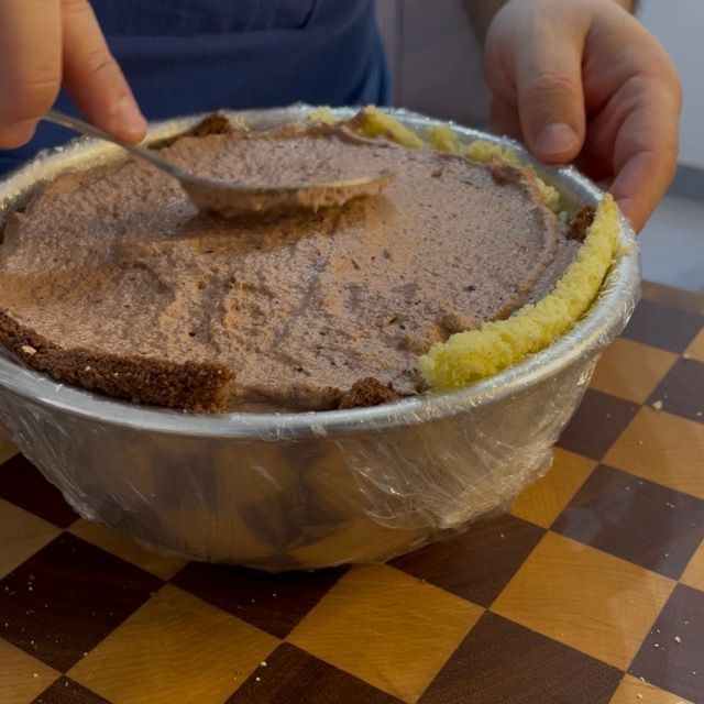 preparazione zuccotto semifreddo