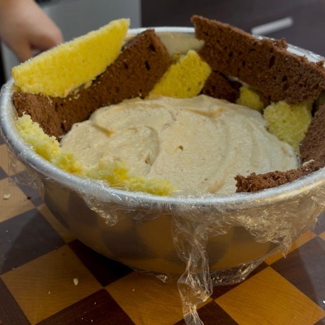 preparazione zuccotto semifreddo