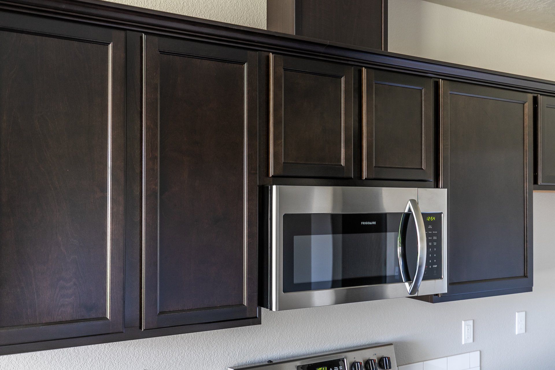 black cabinets