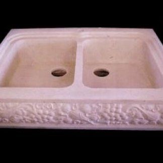 doppio lavabo in pietra