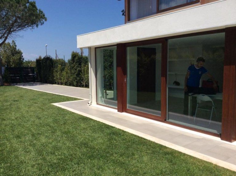 beige stone outdoor floor