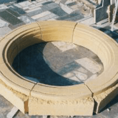 circular stone structure for columns