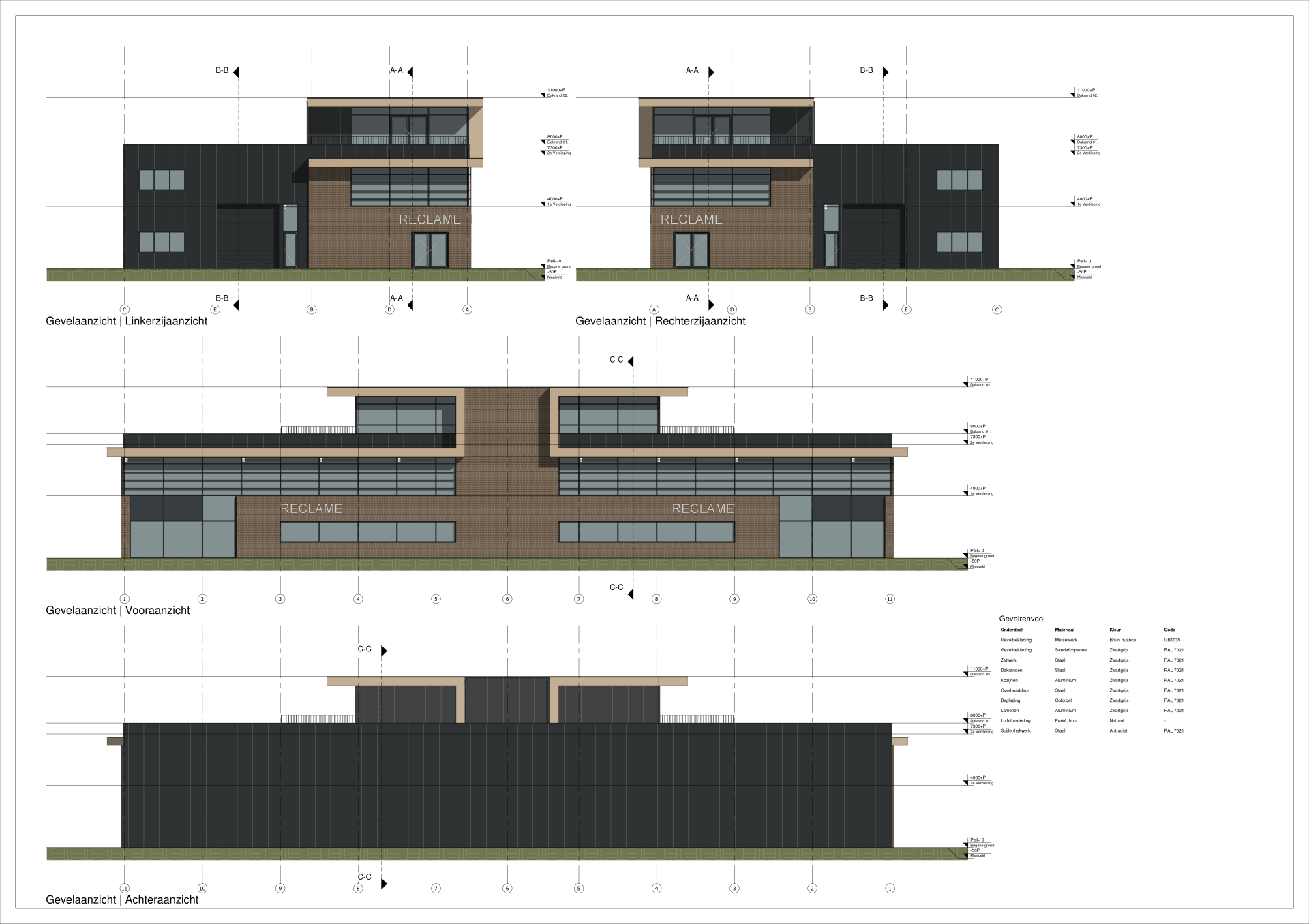 Voorbeeld Vuurlastberekening Buro Appel Geveltekening