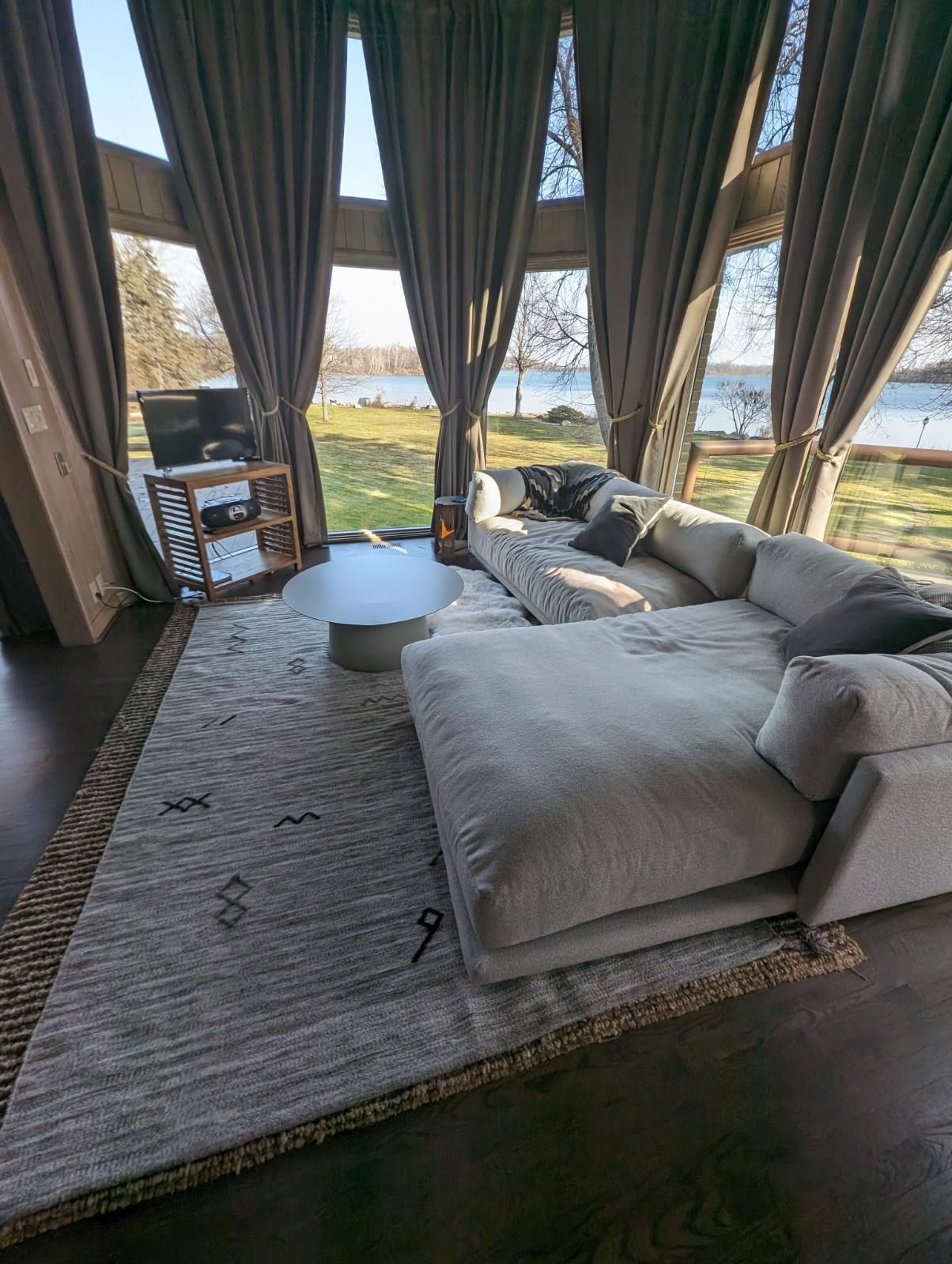 Living Room With Couch - Clarkston, MI - The Cleaning Technician