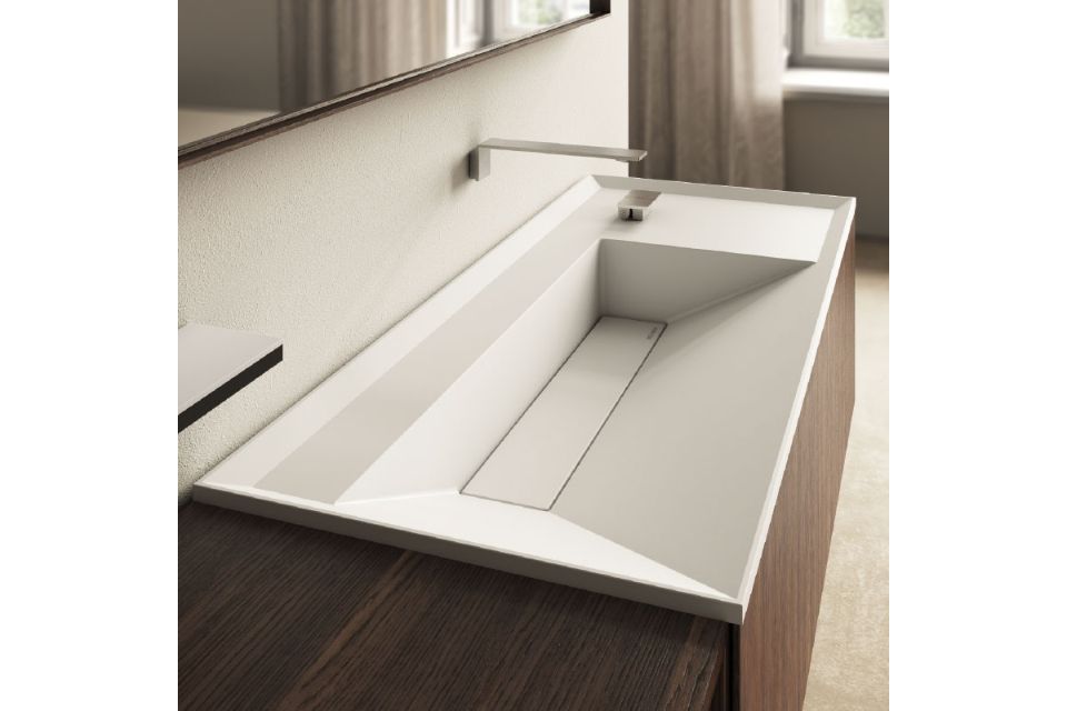 lavabo doppio in resina