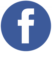Facebook logo, white