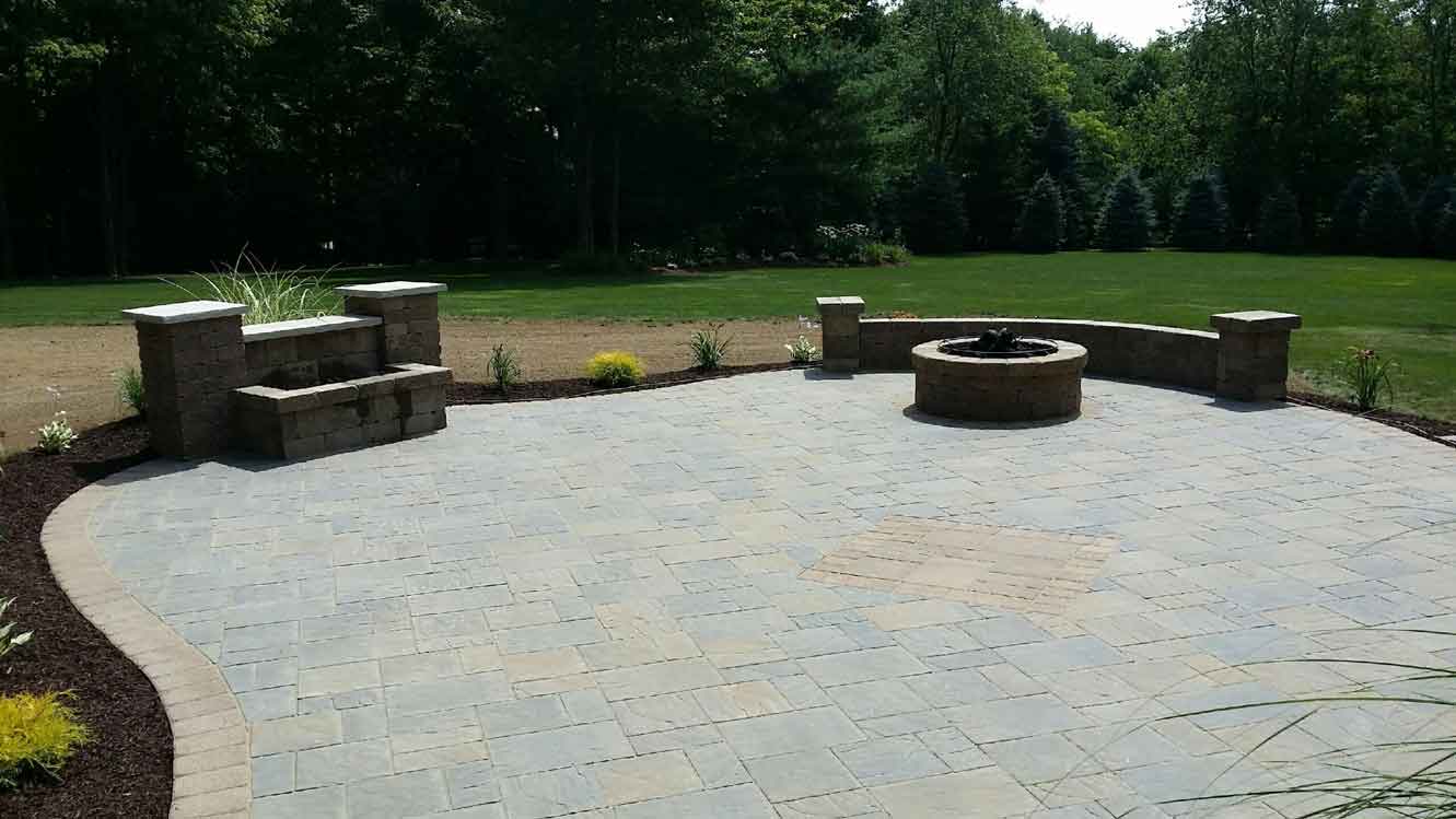 Beautiful Big Fire Place Area — Beaver County, PA — McCreary's Lawn Care