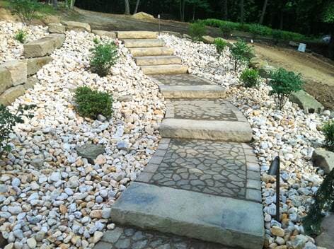 Bricked Patio Area Pathway — Beaver County, PA — McCreary's Lawn Care