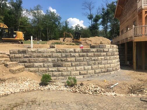 Retaining Wall Installation — Beaver County, PA — McCreary's Lawn Care