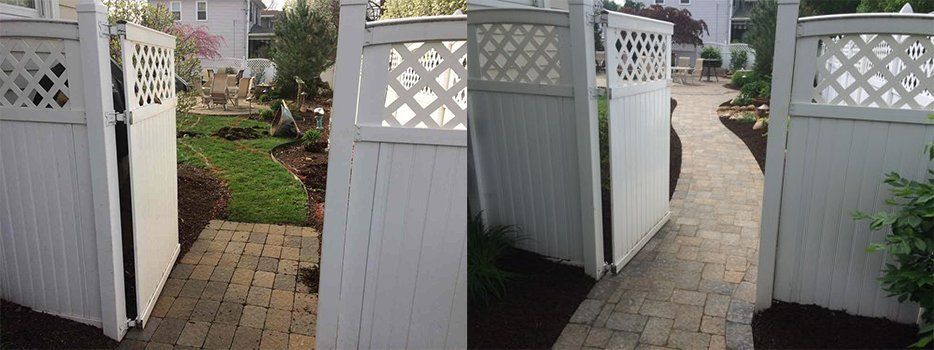 Before And After Patio Path Gate — Beaver County, PA — McCreary's Lawn Care