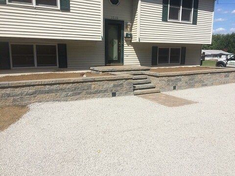 Retaining Wall And Steps — Beaver County, PA — McCreary's Lawn Care