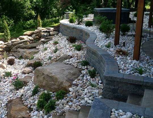 Stones And Retaining Wall — Beaver County, PA — McCreary's Lawn Care
