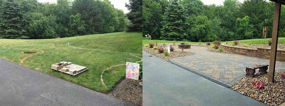 Before And After Patio Park — Beaver County, PA — McCreary's Lawn Care