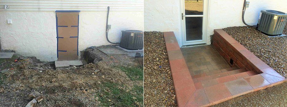 Before And After Brick Steps — Beaver County, PA — McCreary's Lawn Care