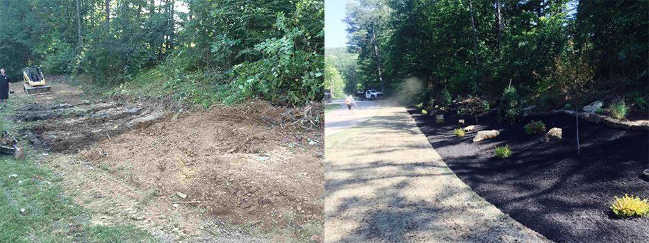 Before And After Road Side Landscaping — Beaver County, PA — McCreary's Lawn Care