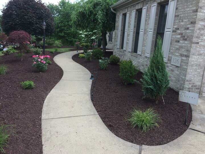 Residential Landscaped Pathway — Beaver County, PA — McCreary's Lawn Care