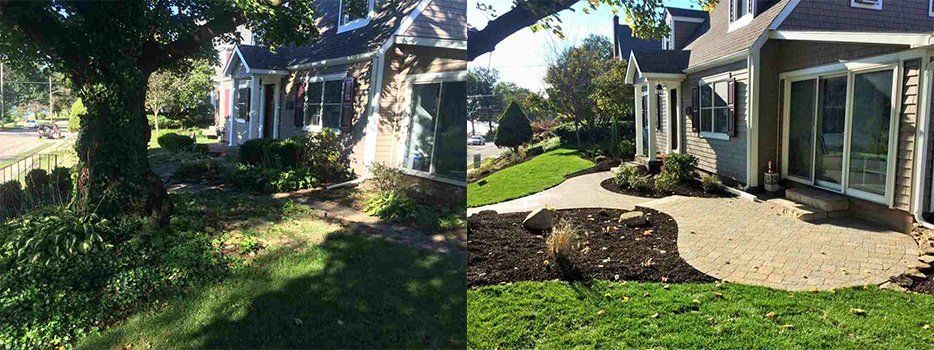 Before And After Tree Patio Landscaping — Beaver County, PA — McCreary's Lawn Care