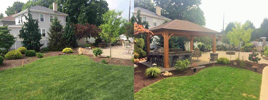 Before And After Gazebo Area — Beaver County, PA — McCreary's Lawn Care
