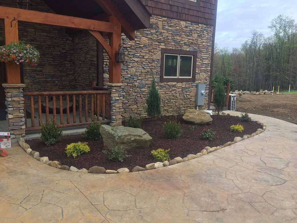 Plant And Shrub Residential Front — Beaver County, PA — McCreary's Lawn Care