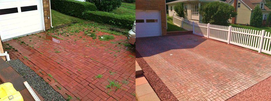 Before And After Patio Pathway And Fence — Beaver County, PA — McCreary's Lawn Care