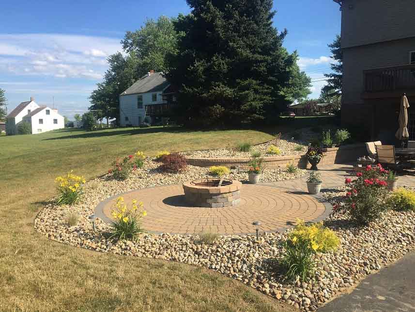 Fire Pit Landscaping — Beaver County, PA — McCreary's Lawn Care