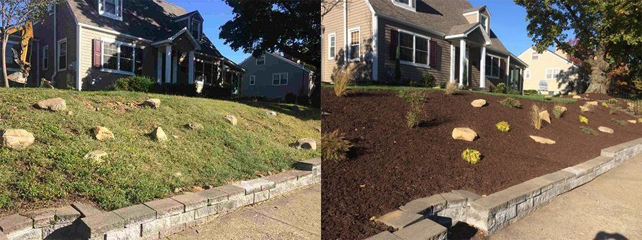 Before And After Shrubs And Stones — Beaver County, PA — McCreary's Lawn Care