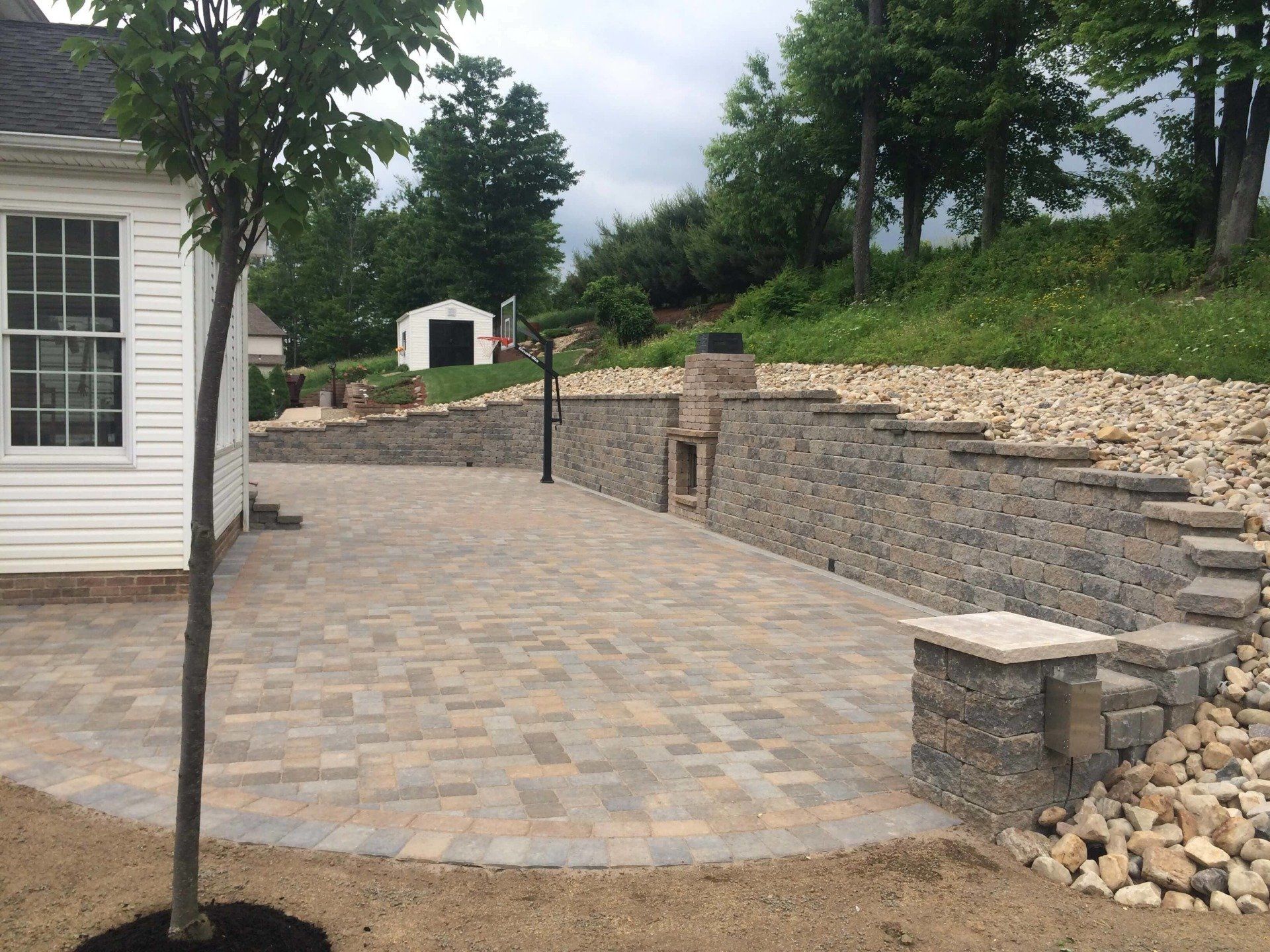 Bricked Retaining Walls — Beaver County, PA — McCreary's Lawn Care