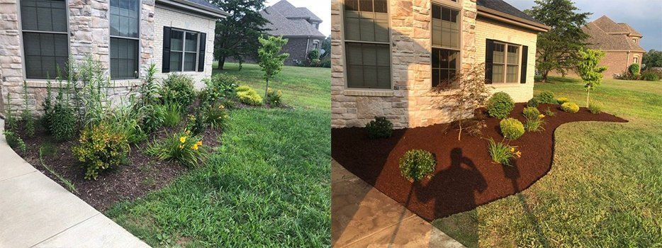 Before And After Maintianed Landscaping — Beaver County, PA — McCreary's Lawn Care