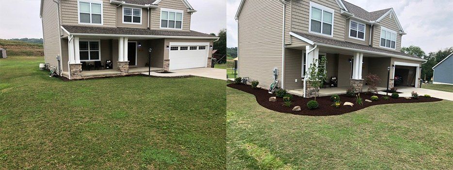 Before And After Renovated Landscaping — Beaver County, PA — McCreary's Lawn Care