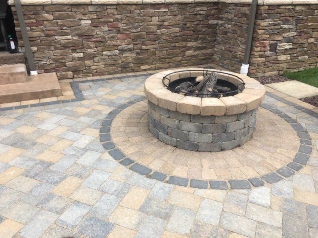 Fire Pit Stoned Area — Beaver County, PA — McCreary's Lawn Care