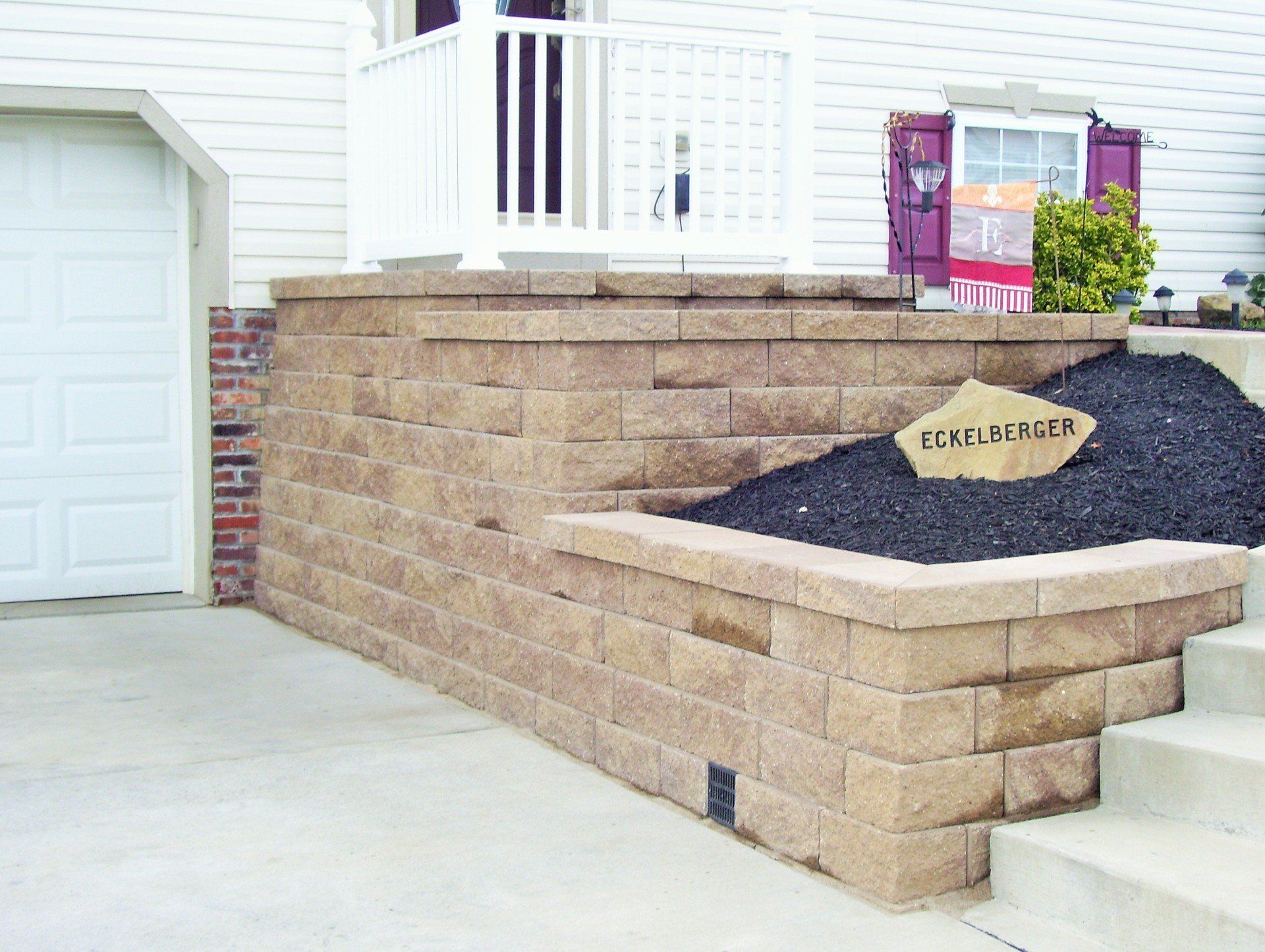 Garage Retaining Walls — Beaver County, PA — McCreary's Lawn Care