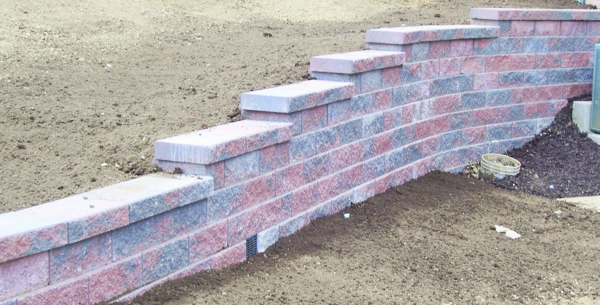 Colored Retaining Walls — Beaver County, PA — McCreary's Lawn Care