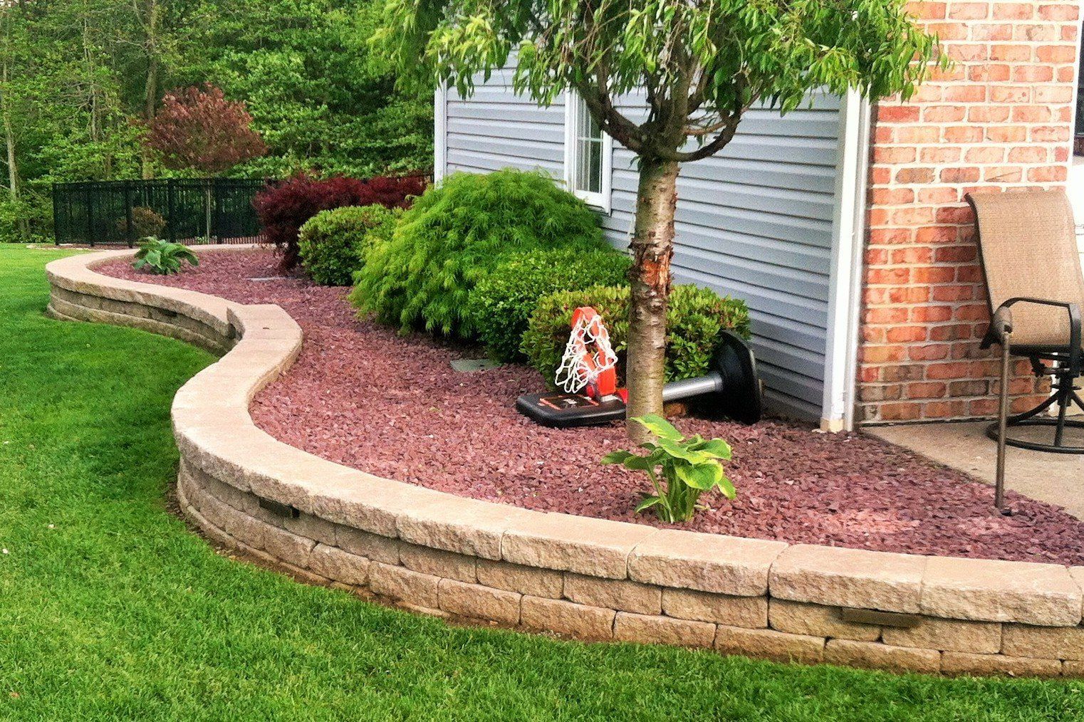 Retaining Walls Plants And Mulch — Beaver County, PA — McCreary's Lawn Care