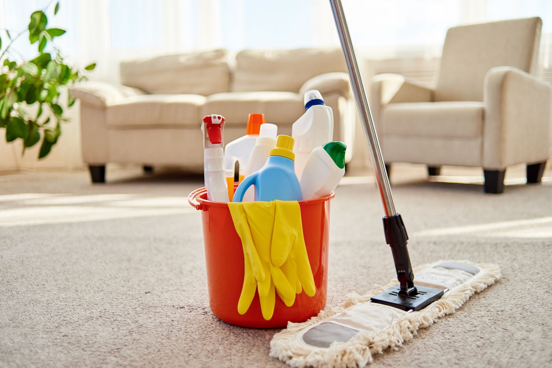 Cleaning materials.