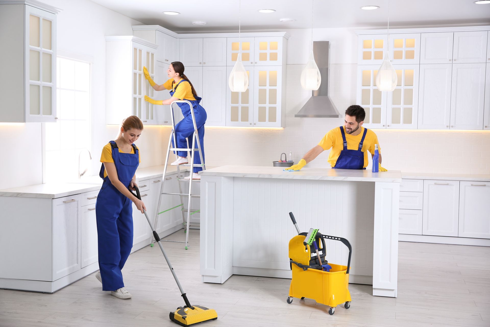 Move in cleaning.