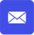 Blaues E-Mail / Briefumschlag Icon