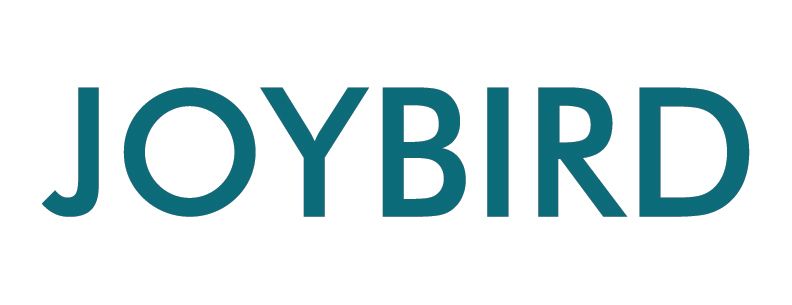 JOYBIRD teal text logo on white background.