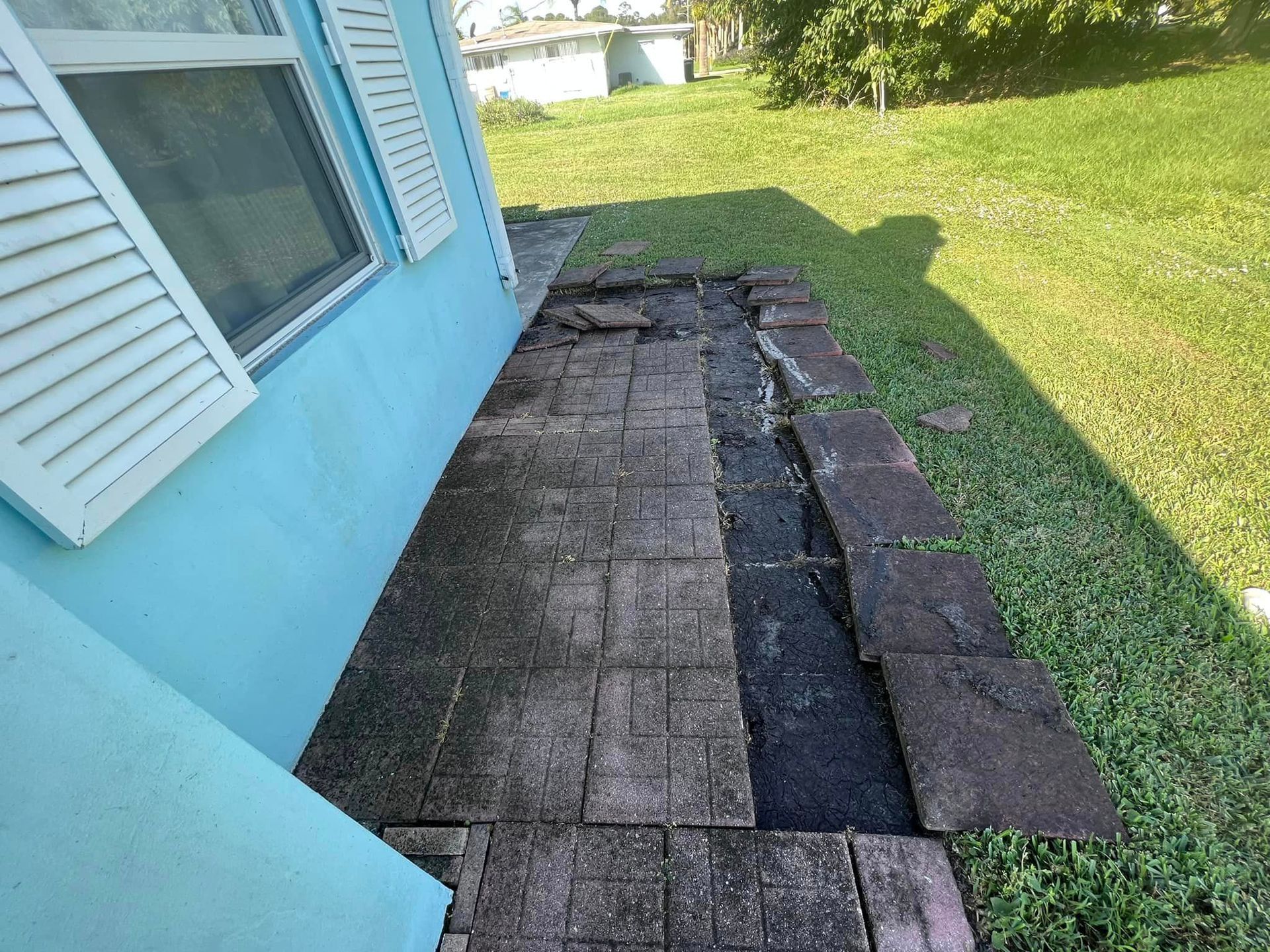 Before Paver Removal