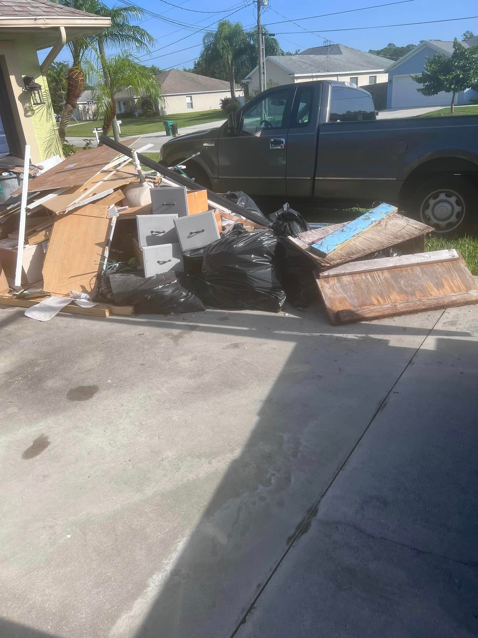 Curbside Stuart Florida Trash