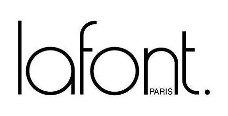 A black and white logo for Jean Lafont eyewear
