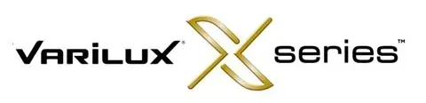 The logo for varilux x series is on a white background.