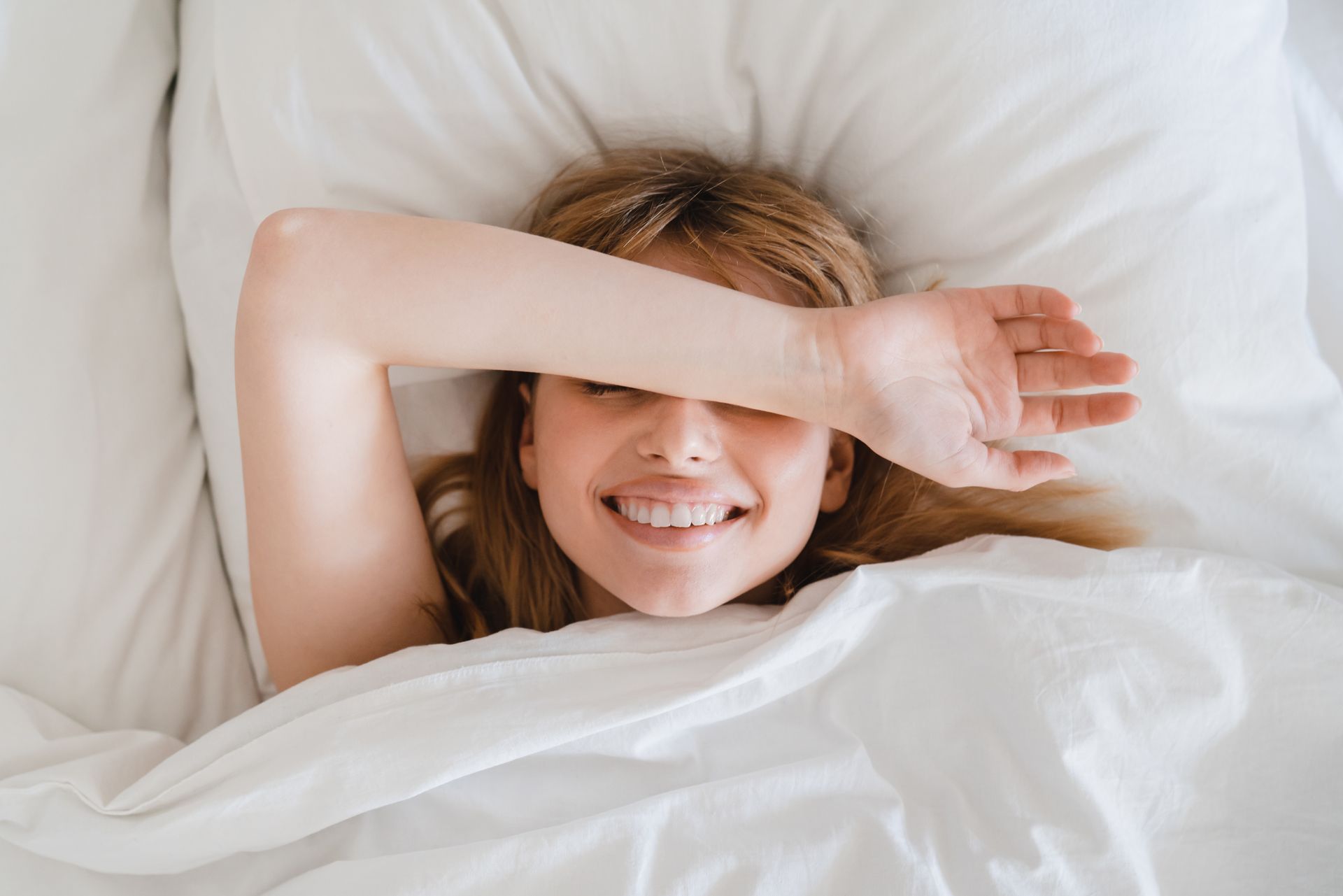 Woman smiling