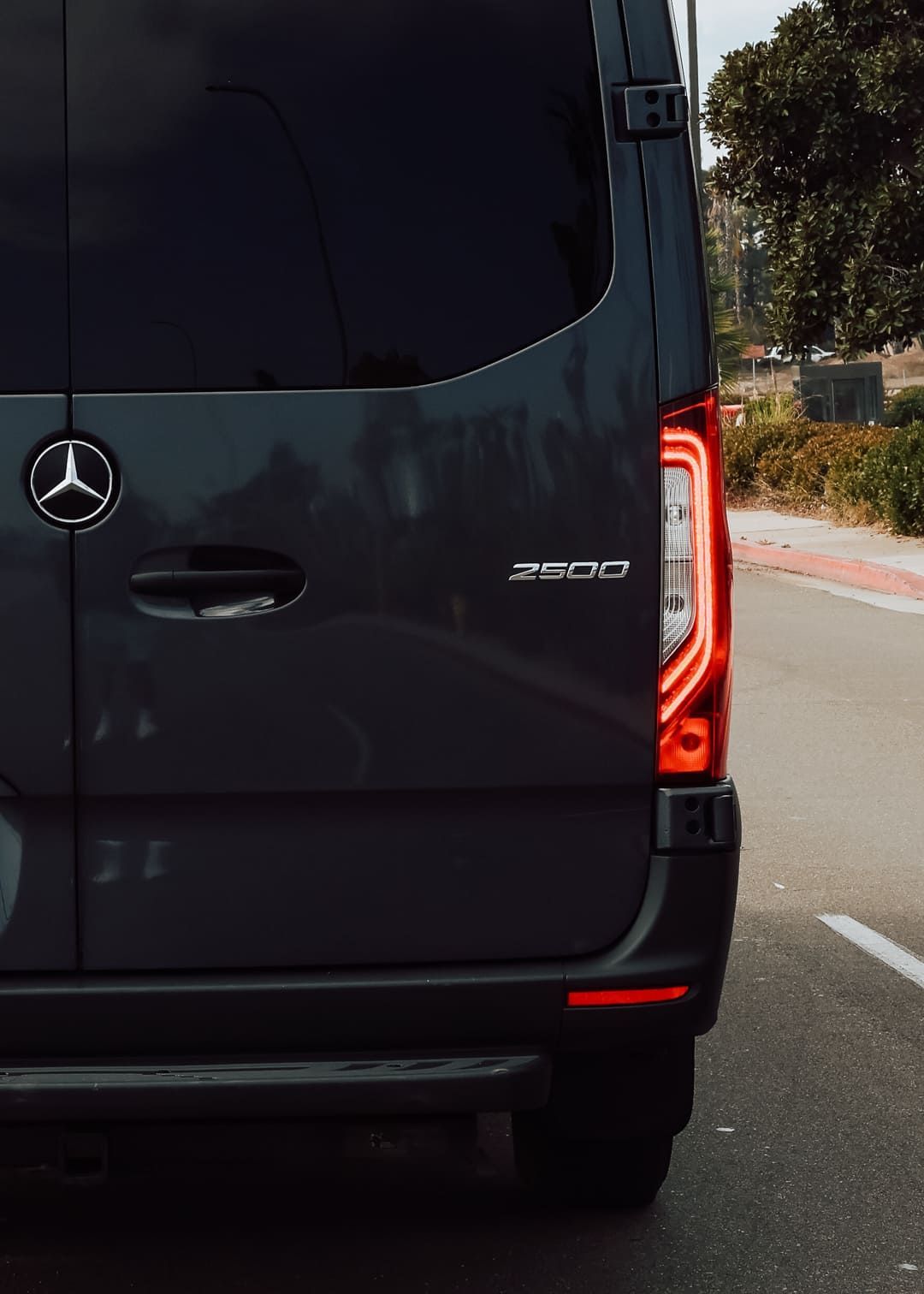 Sprinter van rental San Diego parked and ready for group travel