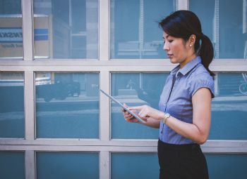 Women using Tablet