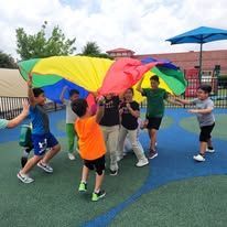 Montessori students during outdoor time