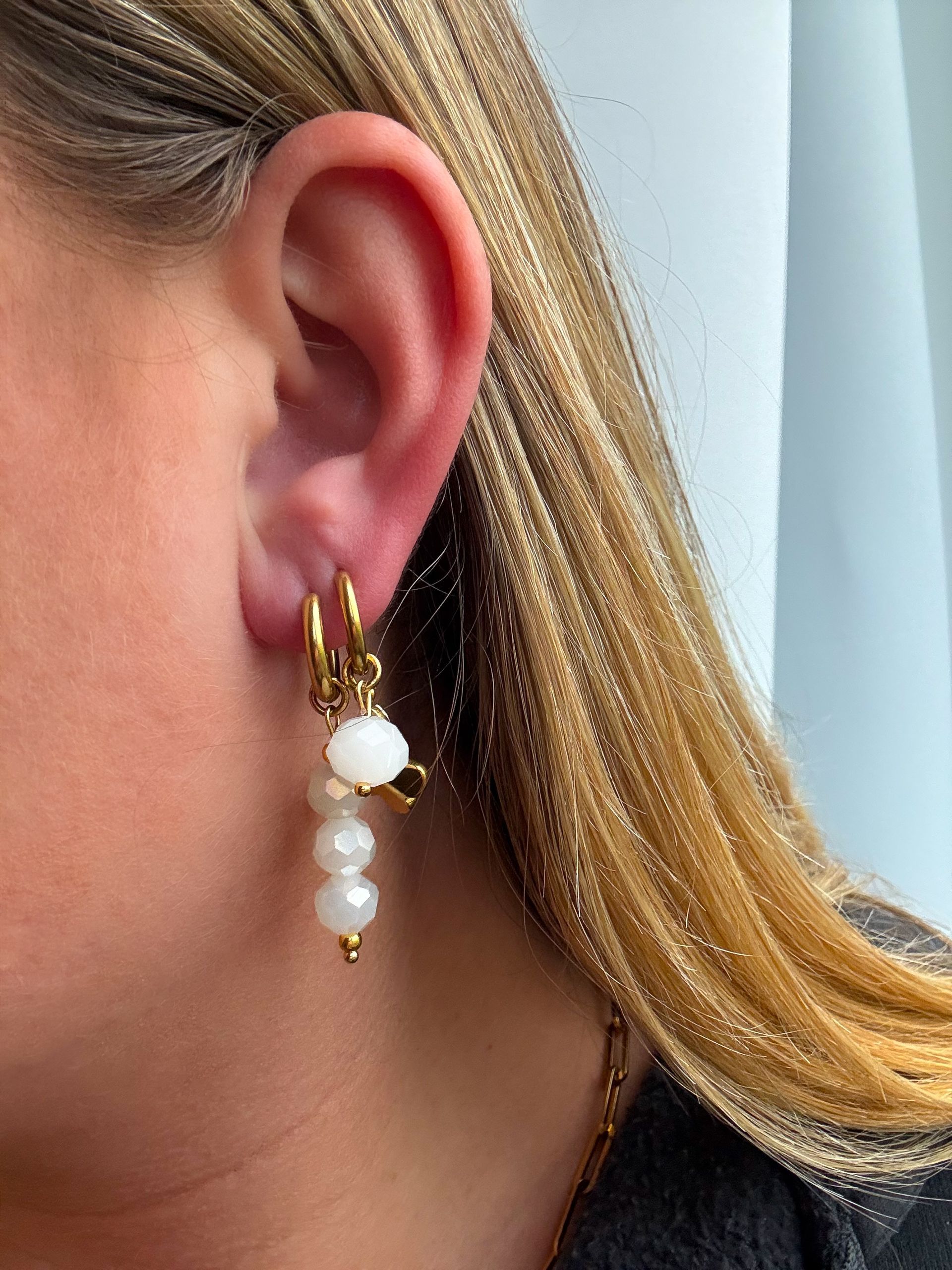 Pearl hoops