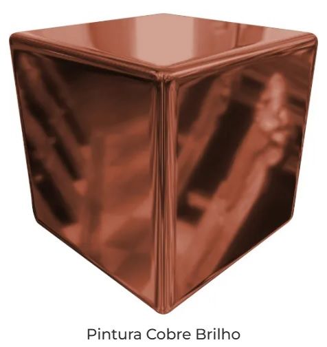 Cor cobre de inox para Poltrona alto padrão em curitiba.