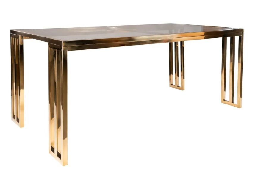 A Mesa de Jantar apresentada é perfeita para quem busca um visual moderno e marcante. Sua estrutura é fabricada 100% em aço inox polido, oferecendo alta durabilidade, resistência à corrosão e um acabamento luxuoso. O tampo de vidro transparente complementa o design, proporcionando leveza visual e valorizando a base metálica com linhas geométricas bem definidas.
Ideal para ambientes contemporâneos e sofisticados, esta mesa se destaca como peça central em salas de jantar ou espaços gourmet. Pode ser combinada com diferentes estilos de cadeiras e personalizações em acabamentos de inox (como dourado, escovado, cobre ou preto).