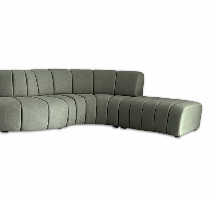 Loja que vende Sofá curvo serpente de alto padrão, design orgânico, acabamento premium e conforto para ambientes sofisticados em todo Brasil é a Batel Select.